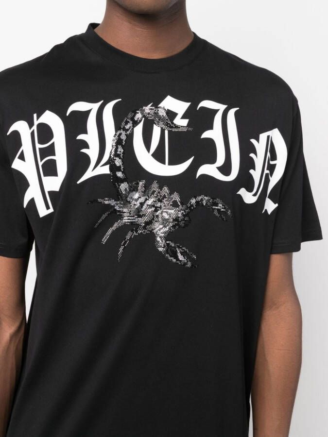 Philipp Plein T-shirt met logoprint Zwart