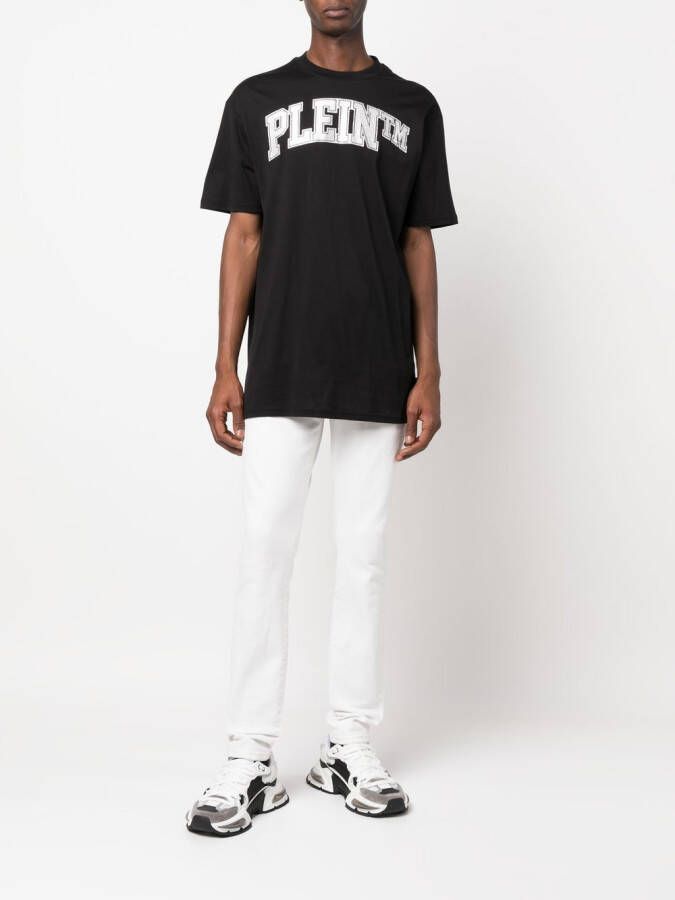 Philipp Plein T-shirt met logoprint Zwart