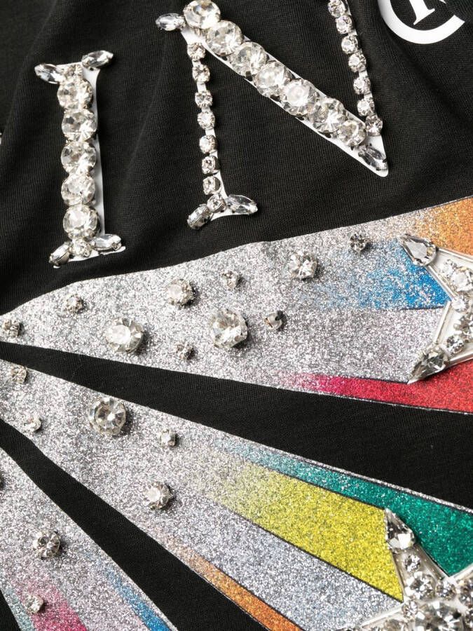 Philipp Plein T-shirt met logoprint Zwart