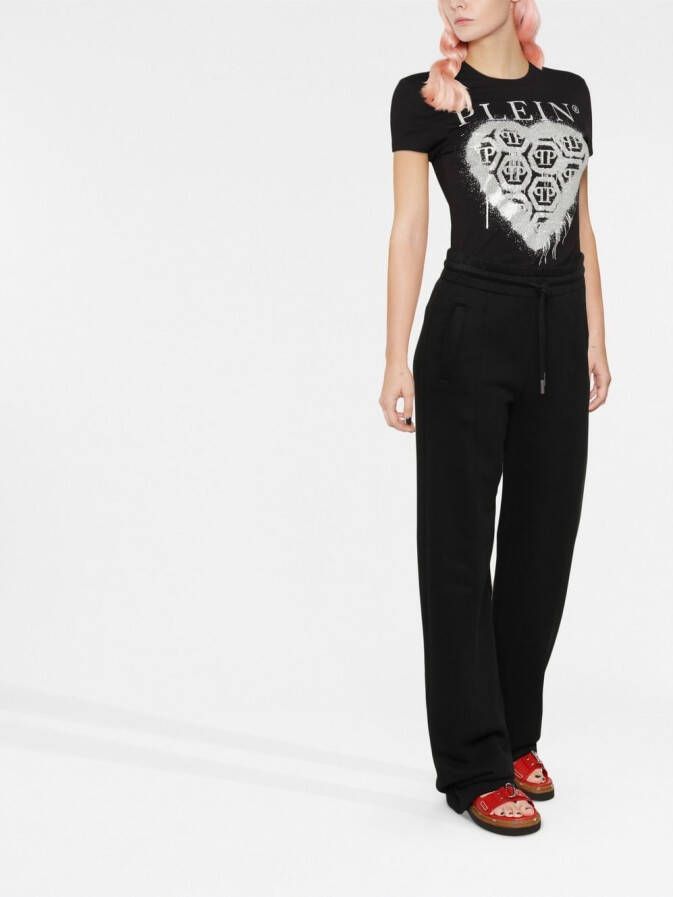 Philipp Plein T-shirt met logoprint Zwart