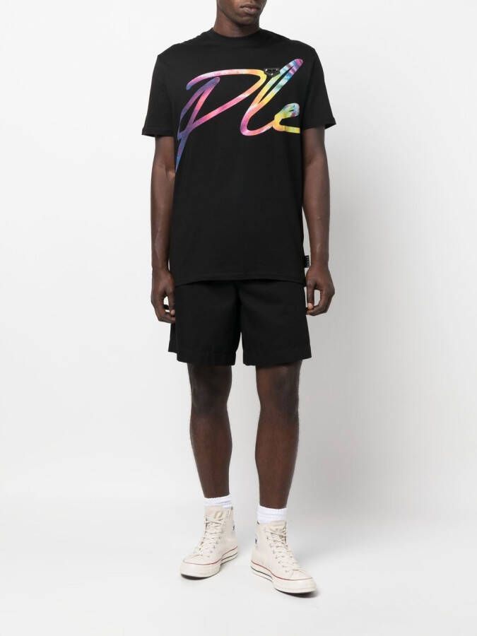 Philipp Plein T-shirt met logoprint Zwart