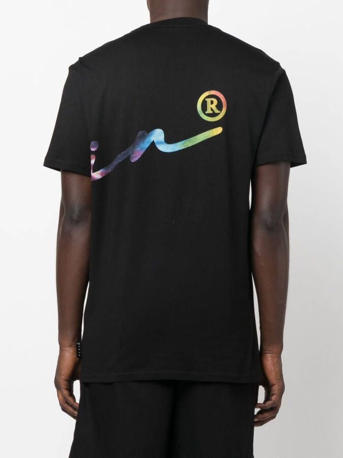Philipp Plein T-shirt met logoprint Zwart