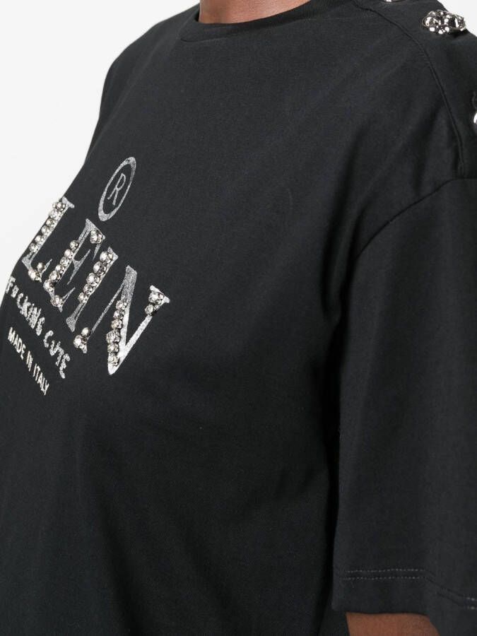 Philipp Plein T-shirt met logoprint Zwart