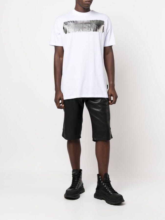 Philipp Plein T-shirt met metallic detail Wit