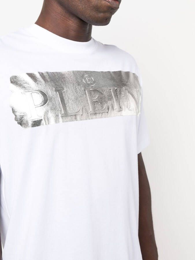 Philipp Plein T-shirt met metallic detail Wit