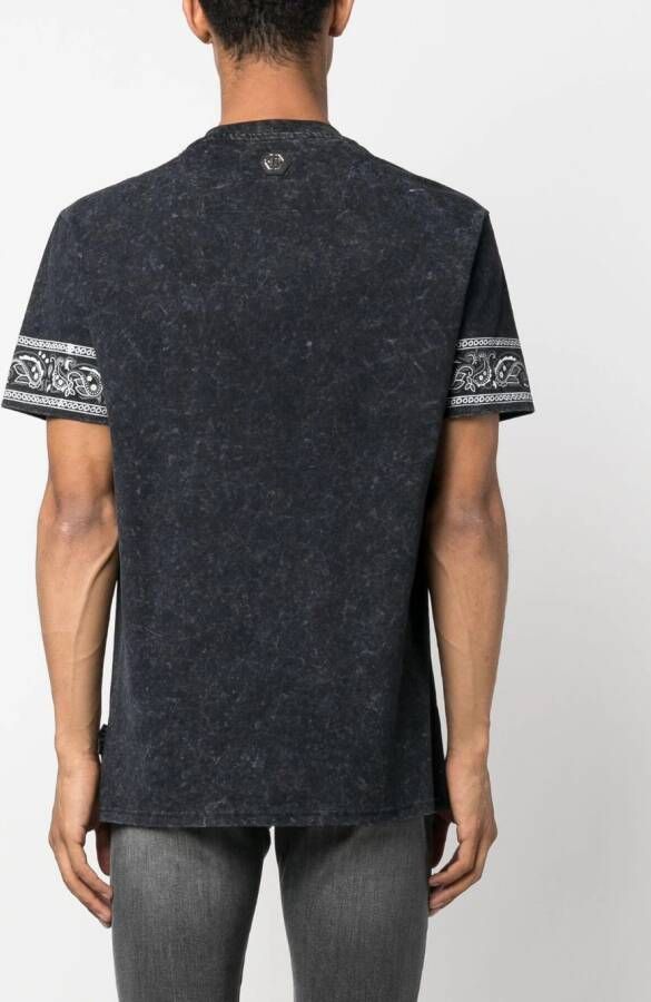 Philipp Plein T-shirt met paisley print Zwart