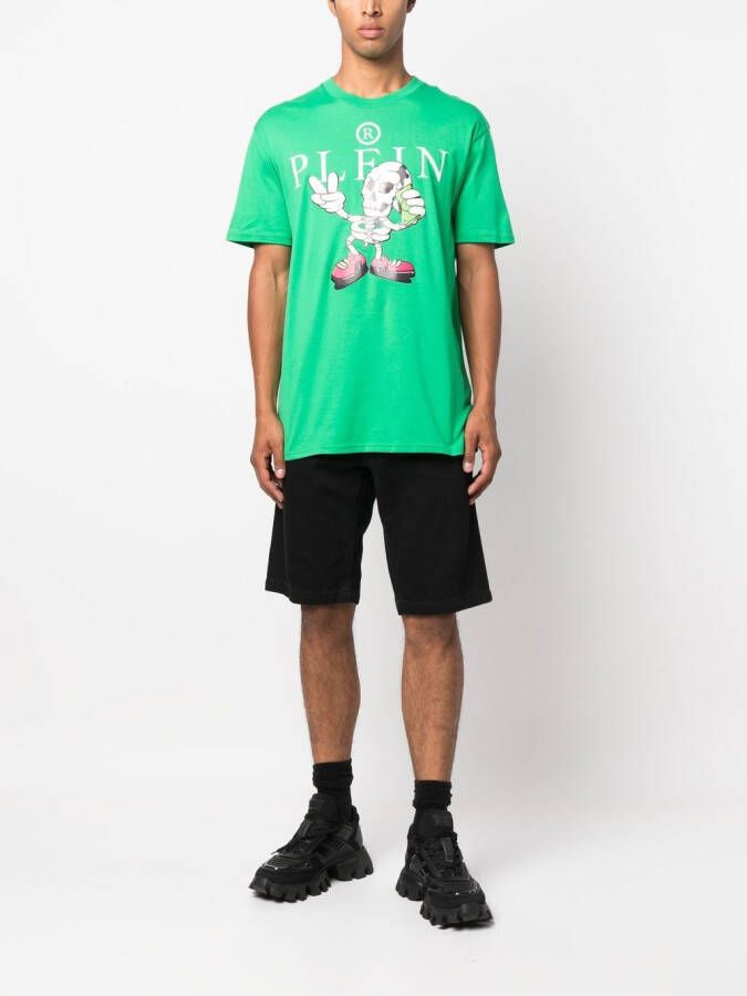 Philipp Plein T-shirt met print Groen