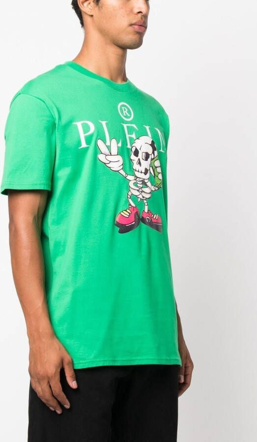 Philipp Plein T-shirt met print Groen