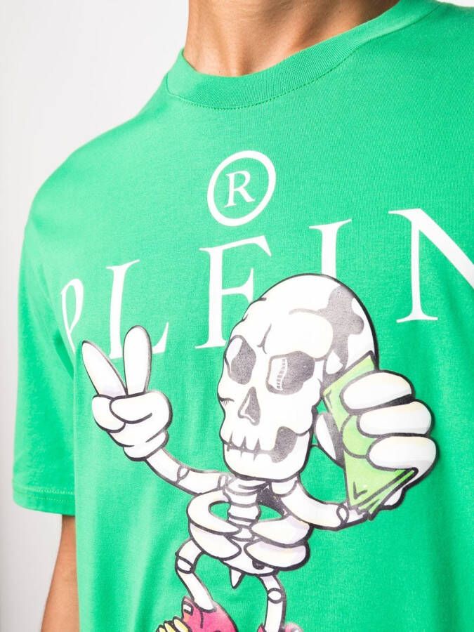 Philipp Plein T-shirt met print Groen