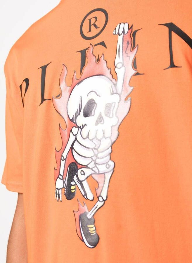 Philipp Plein T-shirt met print Oranje