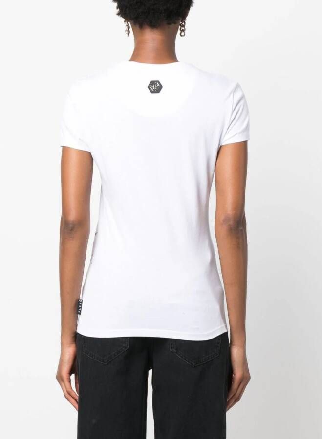 Philipp Plein T-shirt met print Wit