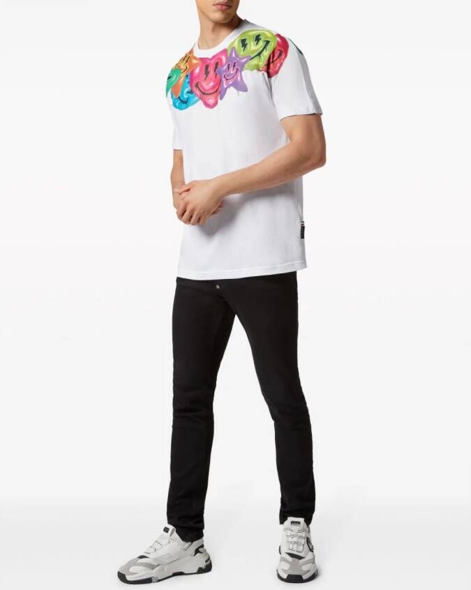 Philipp Plein T-shirt met print Wit