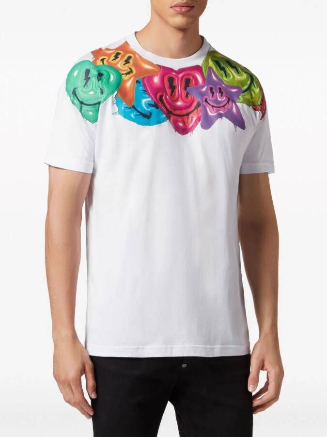 Philipp Plein T-shirt met print Wit