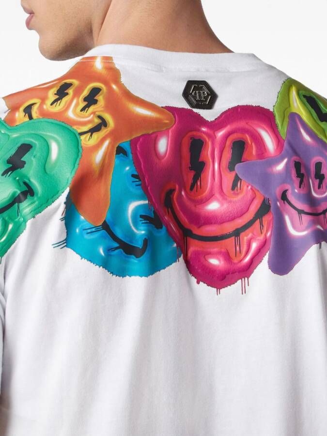 Philipp Plein T-shirt met print Wit