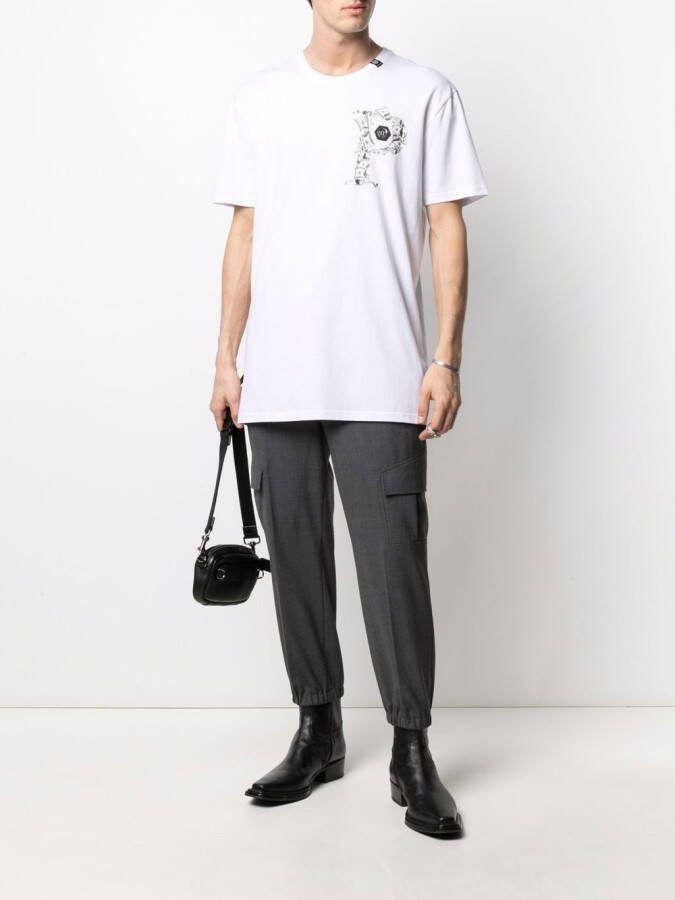 Philipp Plein T-shirt met print Wit