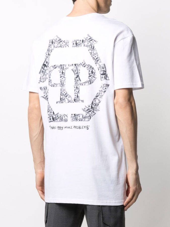 Philipp Plein T-shirt met print Wit