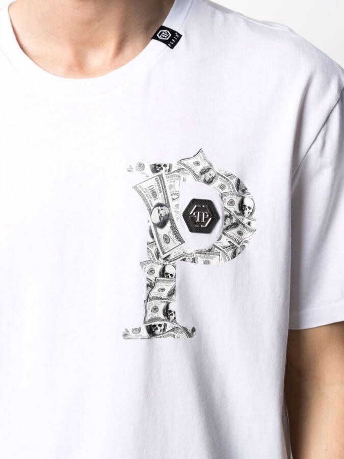Philipp Plein T-shirt met print Wit