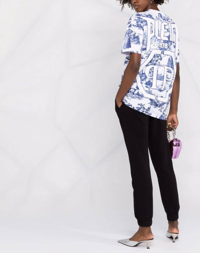 Philipp Plein T-shirt met print Wit