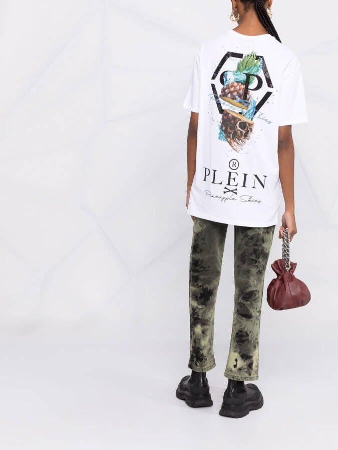 Philipp Plein T-shirt met print Wit