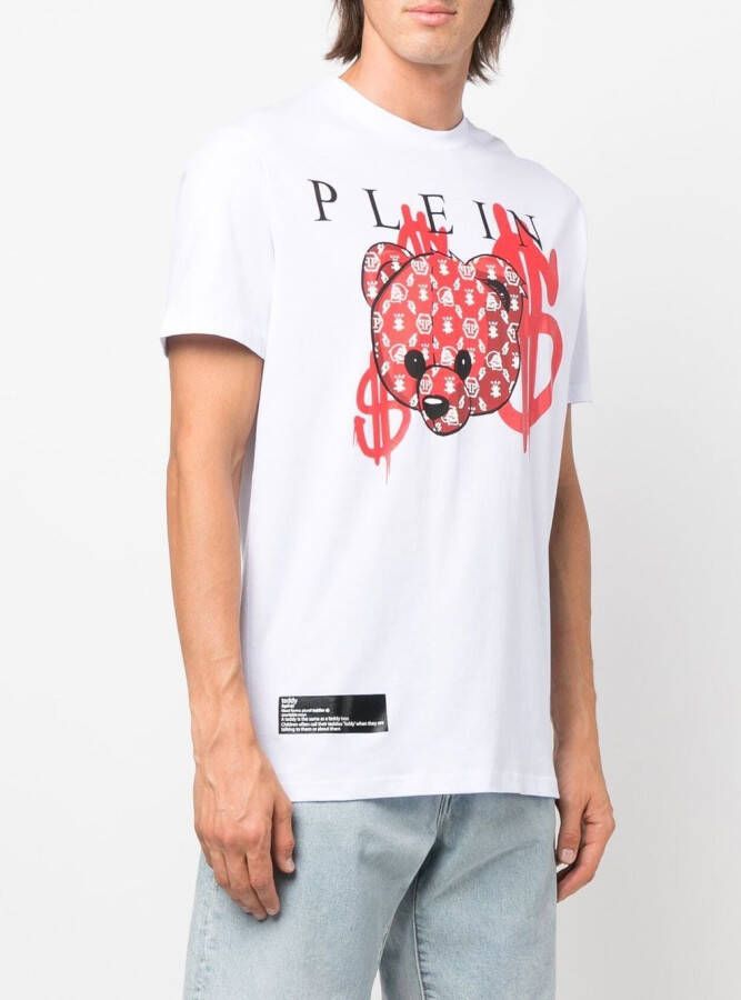 Philipp Plein T-shirt met print Wit