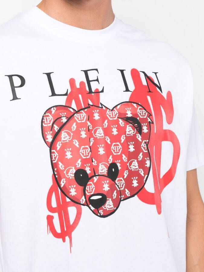 Philipp Plein T-shirt met print Wit