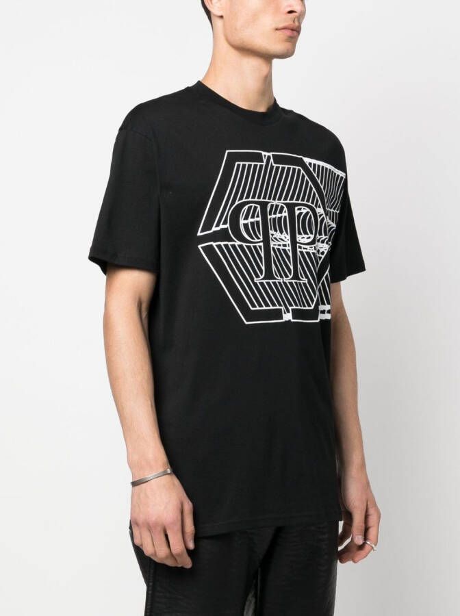 Philipp Plein T-shirt met print Zwart