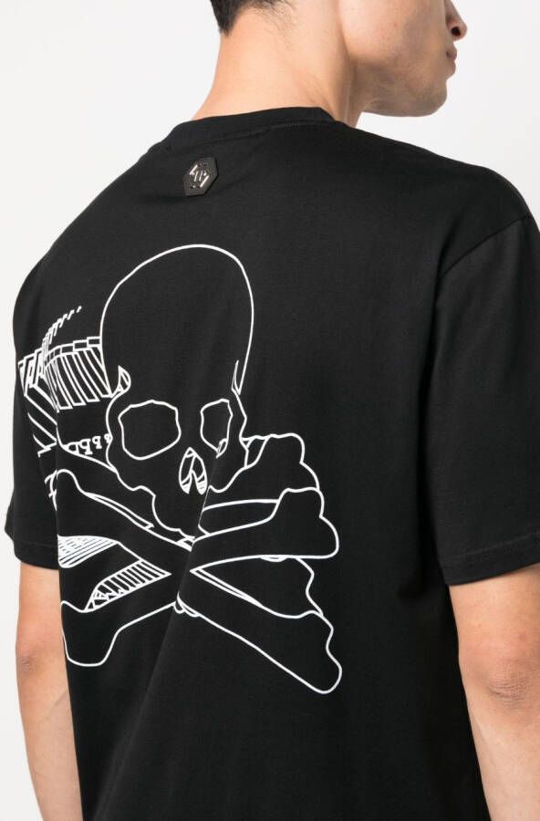 Philipp Plein T-shirt met print Zwart