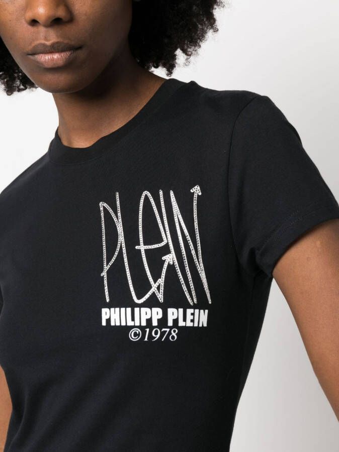 Philipp Plein T-shirt met print Zwart