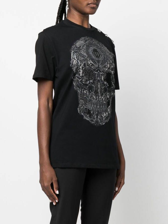 Philipp Plein T-shirt met print Zwart