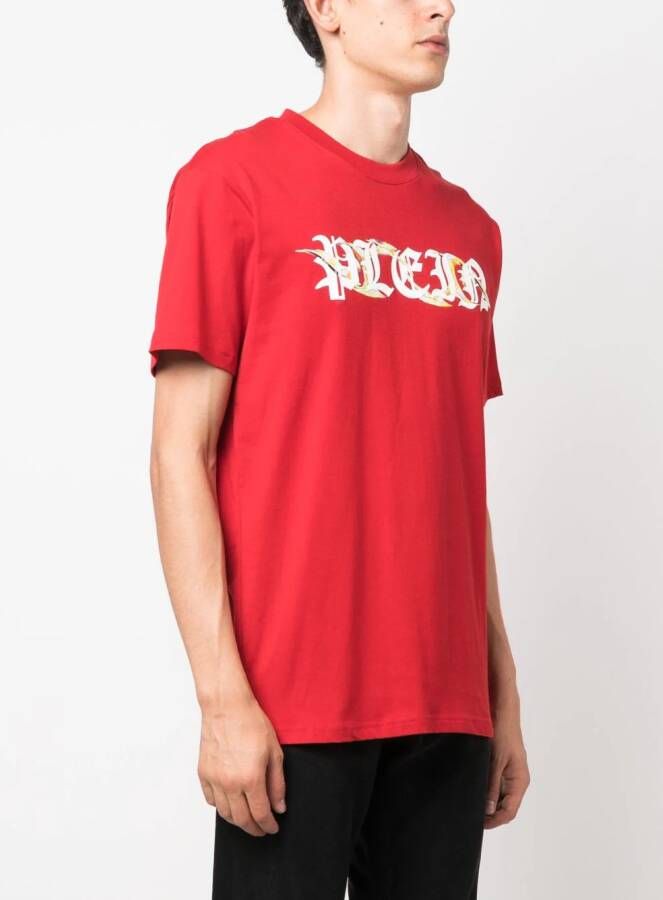 Philipp Plein T-shirt met ronde hals Rood
