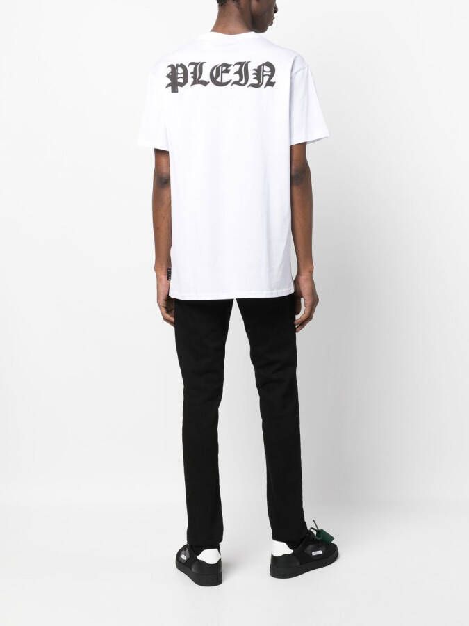 Philipp Plein T-shirt met ronde hals Wit