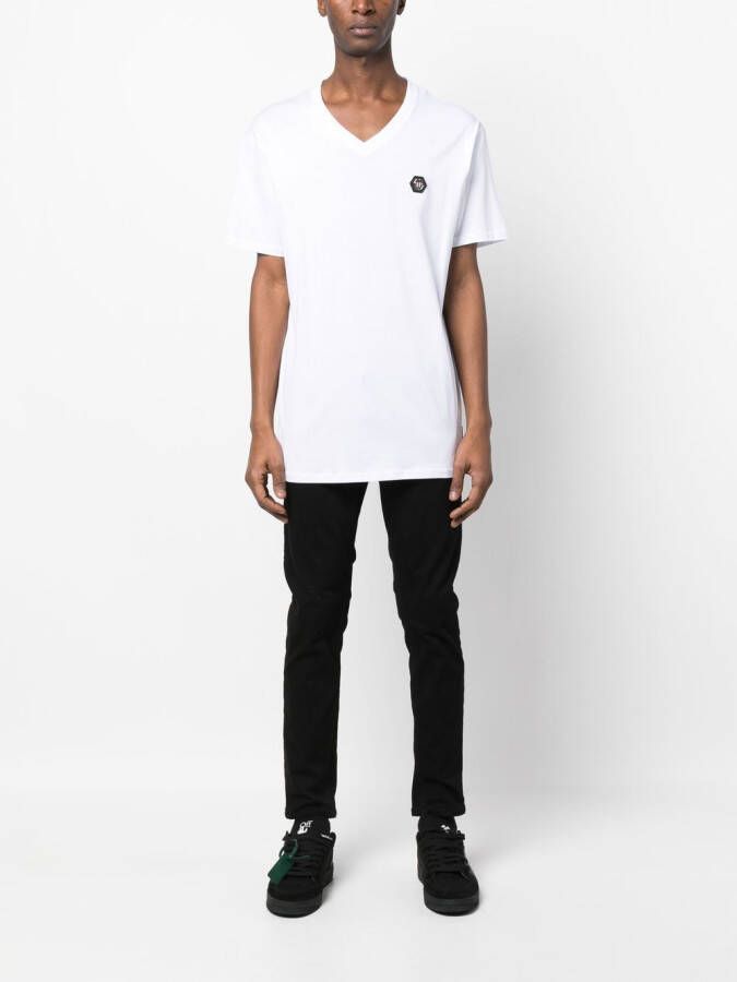 Philipp Plein T-shirt met ronde hals Wit