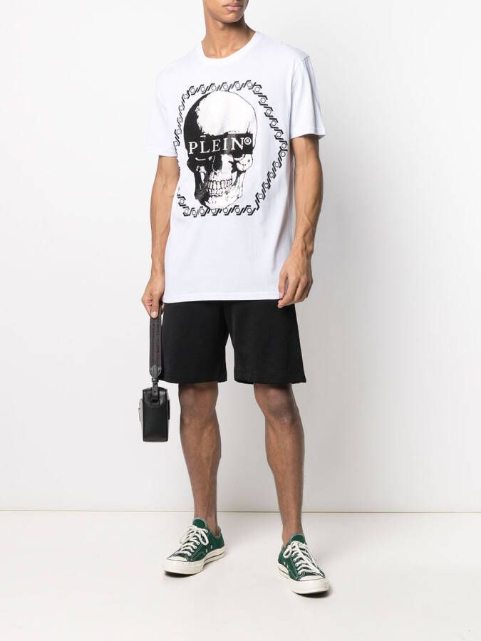 Philipp Plein T-shirt met ronde hals Wit