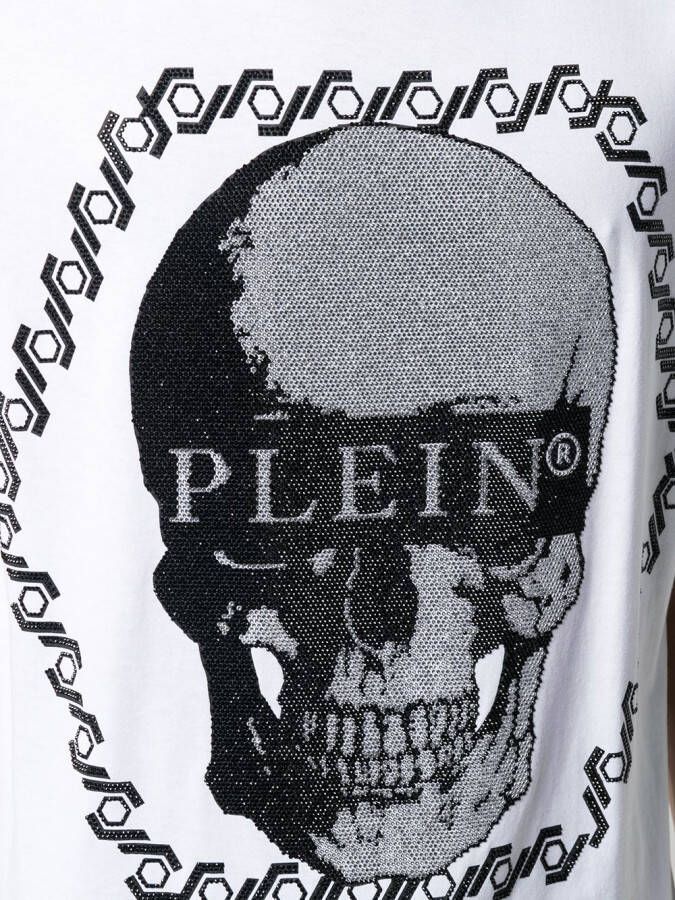 Philipp Plein T-shirt met ronde hals Wit