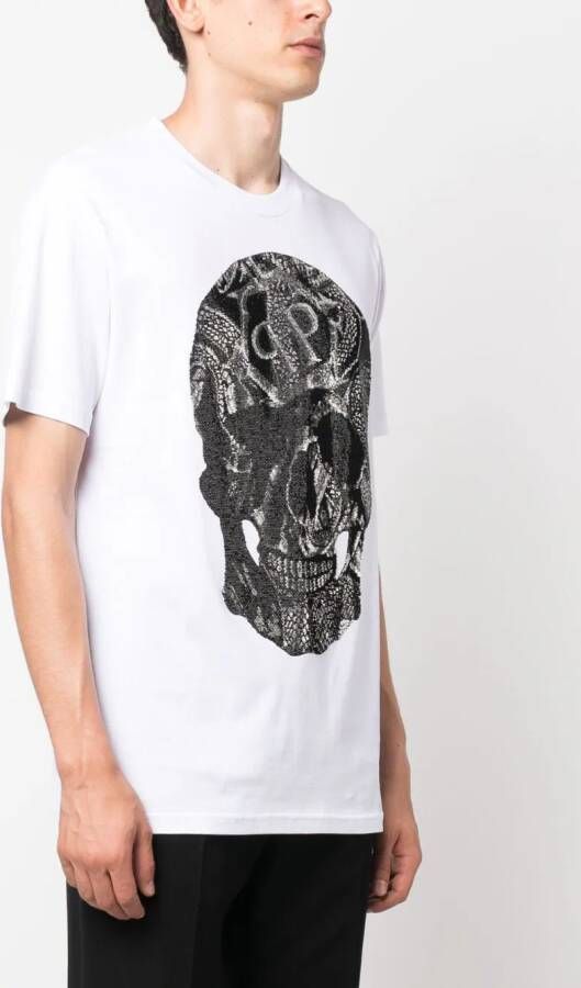 Philipp Plein T-shirt met ronde hals Wit