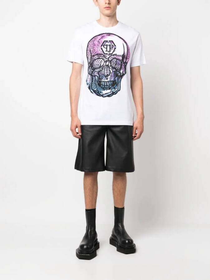 Philipp Plein T-shirt met ronde hals Wit