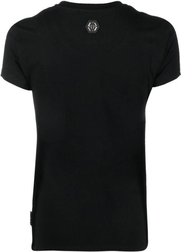 Philipp Plein T-shirt met ronde hals Zwart