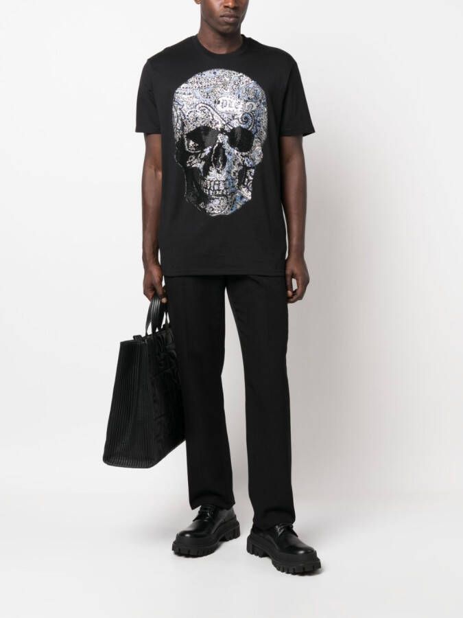 Philipp Plein T-shirt met ronde hals Zwart