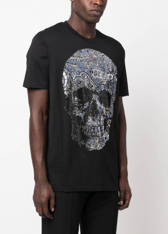 Philipp Plein T-shirt met ronde hals Zwart