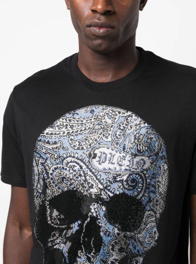 Philipp Plein T-shirt met ronde hals Zwart