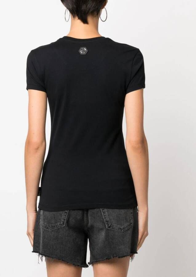 Philipp Plein T-shirt met ronde hals Zwart