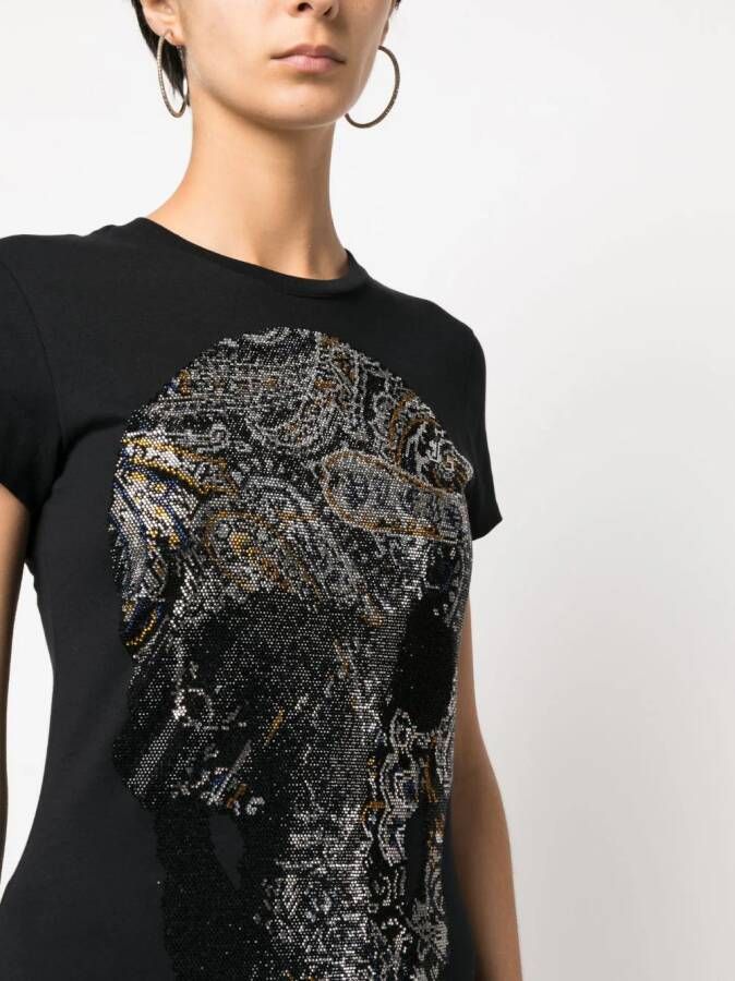Philipp Plein T-shirt met ronde hals Zwart