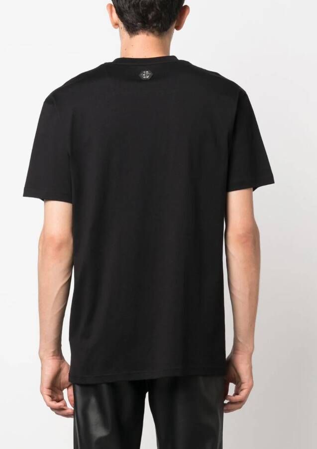 Philipp Plein T-shirt met ronde hals Zwart