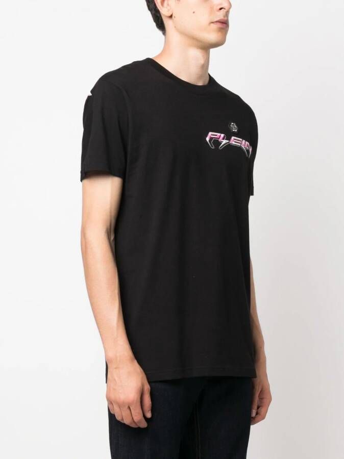 Philipp Plein T-shirt met ronde hals Zwart