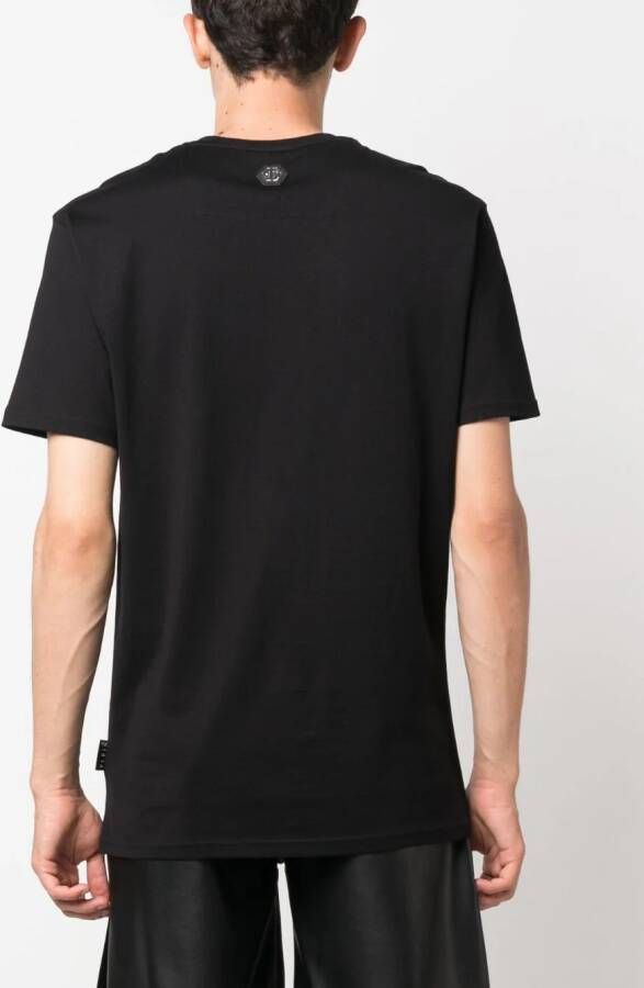Philipp Plein T-shirt met ronde hals Zwart