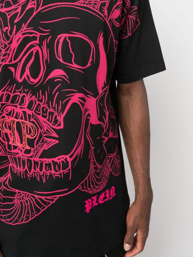 Philipp Plein T-shirt met ronde hals Zwart