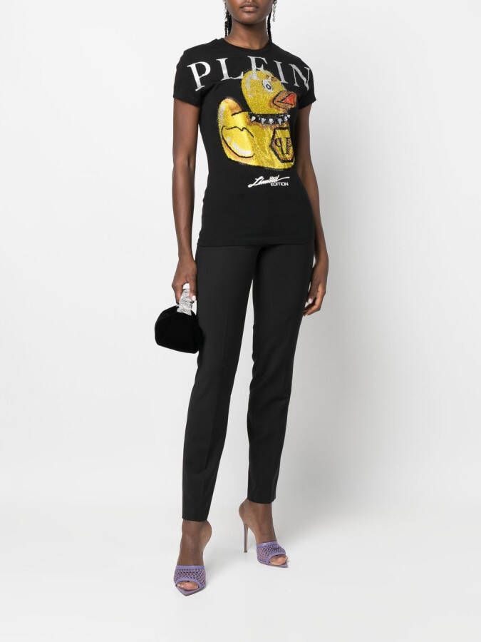 Philipp Plein T-shirt met ronde hals Zwart