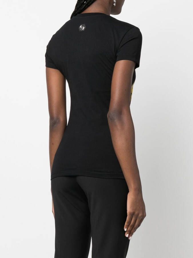 Philipp Plein T-shirt met ronde hals Zwart