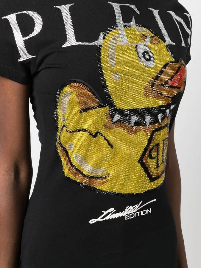 Philipp Plein T-shirt met ronde hals Zwart