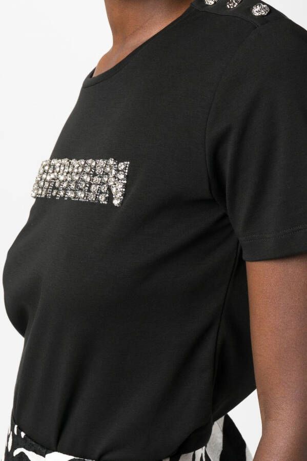 Philipp Plein T-shirt met ronde hals Zwart